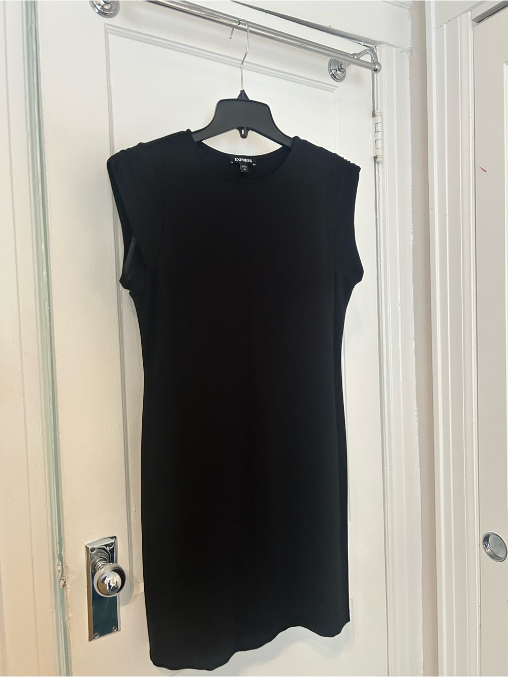 Express Black Sleeveless Mini Shift Dress